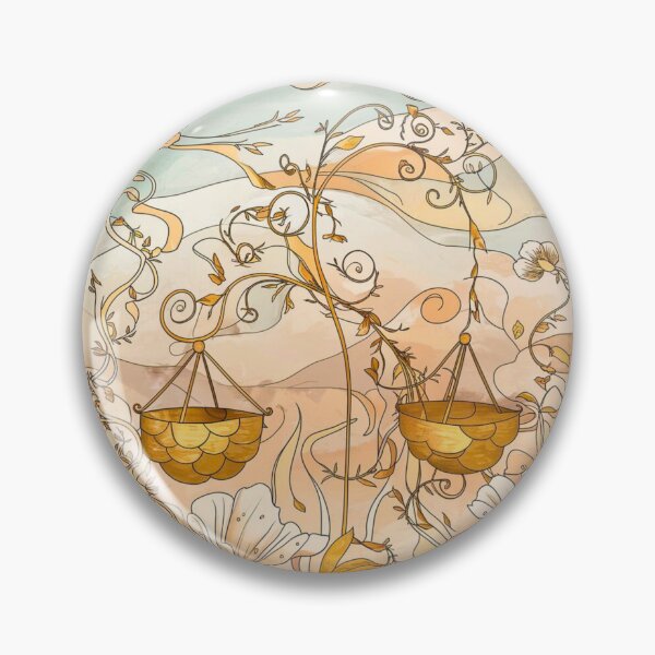 Item preview, Libra Astrology. Zodiac sign, Libra symbol, floral designed and sold by ZodiacWonders.