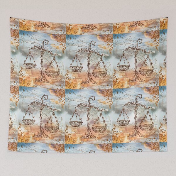 Item preview, Libra Astrology. Zodiac sign, Libra symbol, floral designed and sold by ZodiacWonders.
