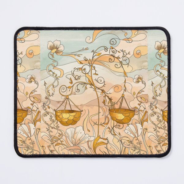 Item preview, Libra Astrology. Zodiac sign, Libra symbol, floral designed and sold by ZodiacWonders.