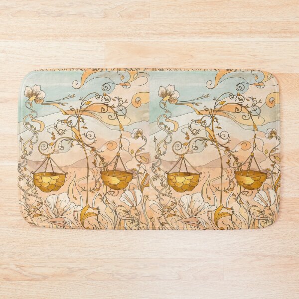 Item preview, Libra Astrology. Zodiac sign, Libra symbol, floral designed and sold by ZodiacWonders.