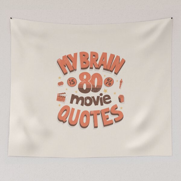 Item preview, My brain is 80% movie quotes designed and sold by Anti-Style.