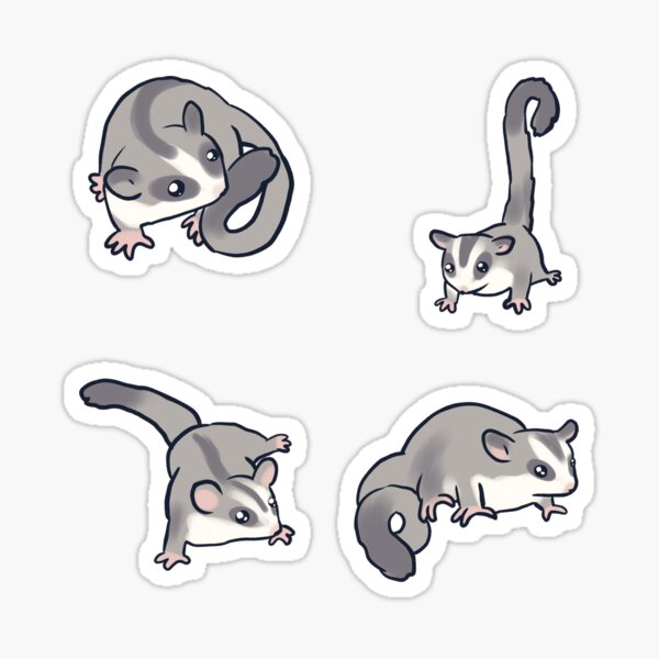 Item preview, sugar gliders pack  designed and sold by Mayarart.