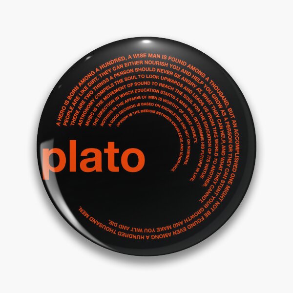 Item preview,  Plato famous quotes poster [orangered] designed and sold by CMYKStudio.