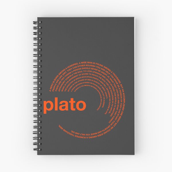 Item preview,  Plato famous quotes poster [orangered] designed and sold by CMYKStudio.
