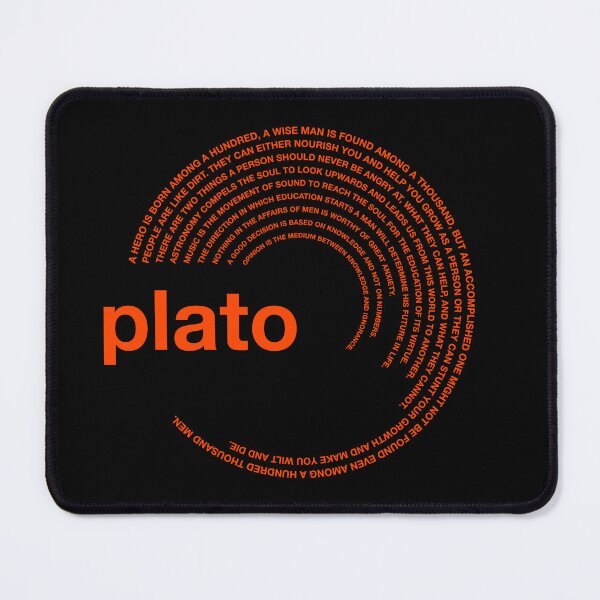 Item preview,  Plato famous quotes poster [orangered] designed and sold by CMYKStudio.