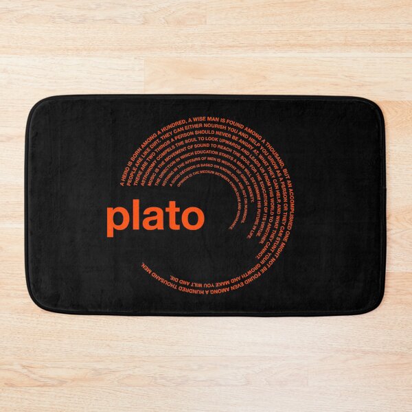 Item preview,  Plato famous quotes poster [orangered] designed and sold by CMYKStudio.