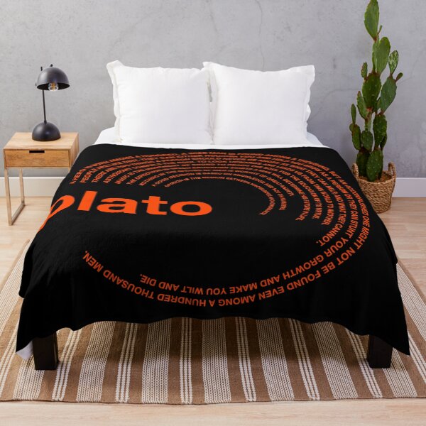 Item preview,  Plato famous quotes poster [orangered] designed and sold by CMYKStudio.