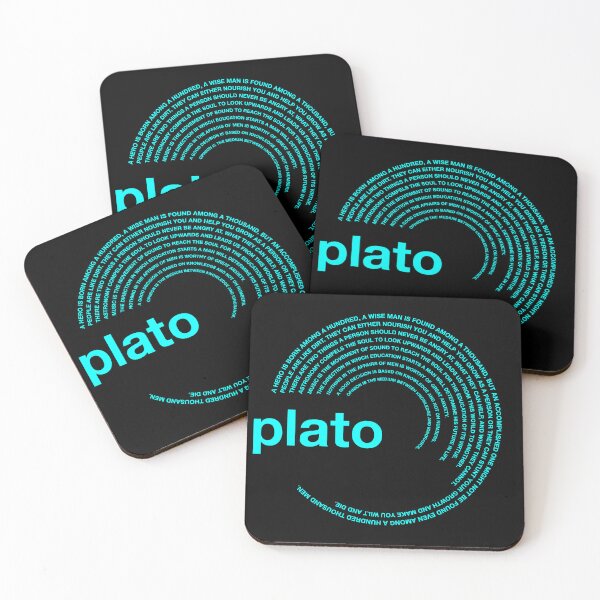 Item preview,  Plato famous quotes poster [aqua] designed and sold by CMYKStudio.