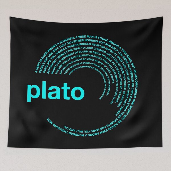 Item preview,  Plato famous quotes poster [aqua] designed and sold by CMYKStudio.