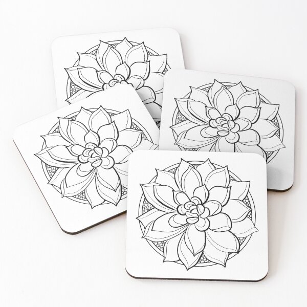 Item preview, Succulent in coloring pot 3 designed and sold by Azyrielle.