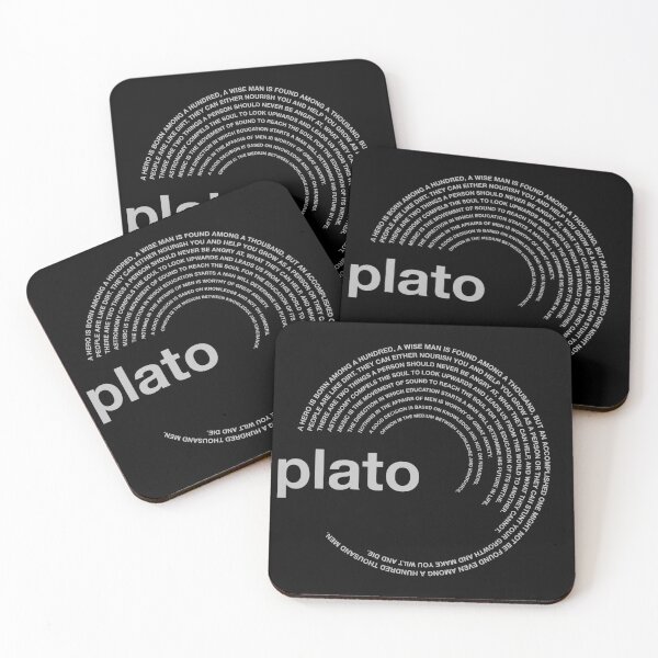 Item preview,  Plato famous quotes poster [silver] designed and sold by CMYKStudio.