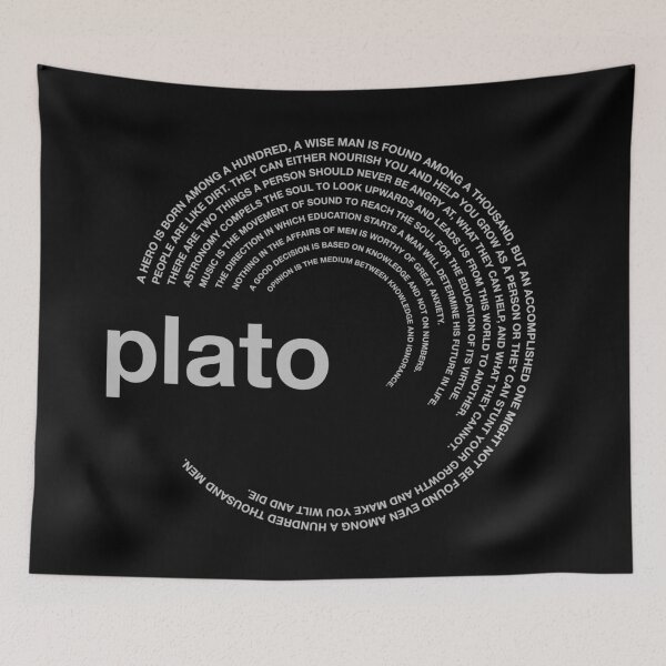 Item preview,  Plato famous quotes poster [silver] designed and sold by CMYKStudio.