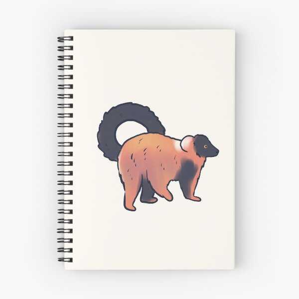 Item preview, red ruffed lemur illustration  designed and sold by Mayarart.