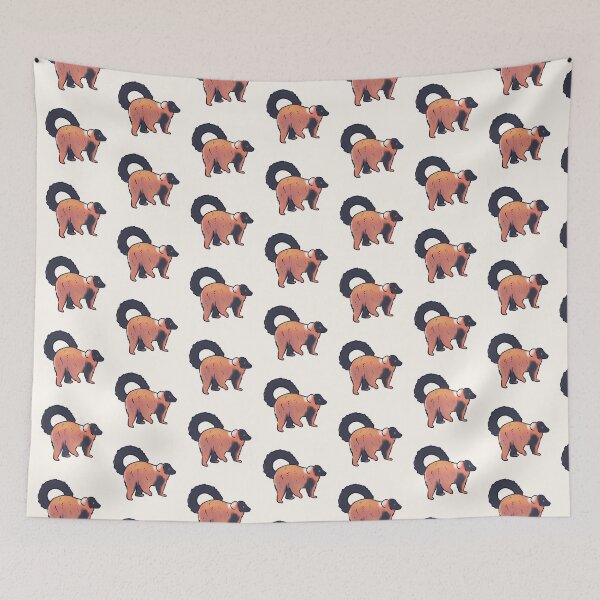 Item preview, red ruffed lemur illustration  designed and sold by Mayarart.