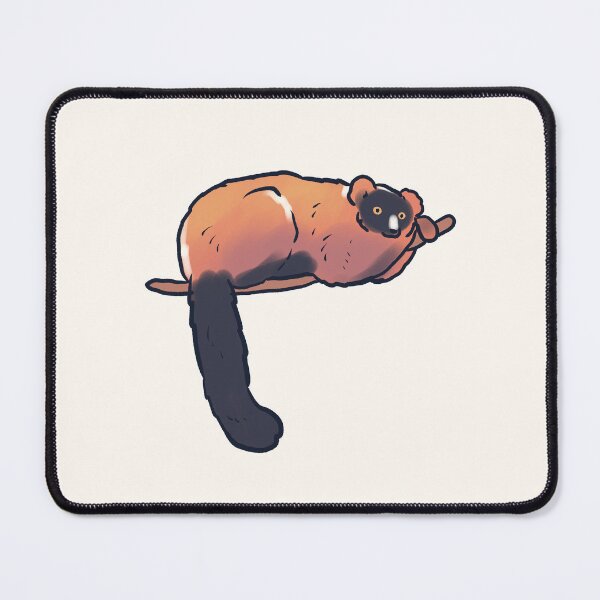 Item preview, Cartoon red ruffed lemur designed and sold by Mayarart.