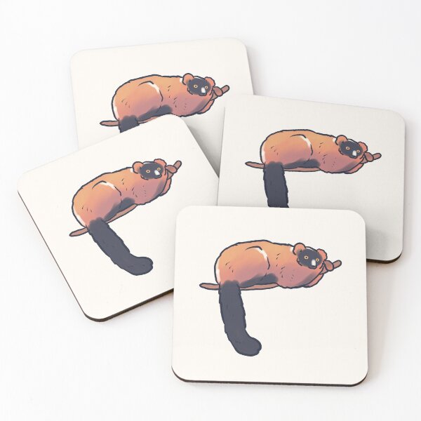 Item preview, Cartoon red ruffed lemur  designed and sold by Mayarart.