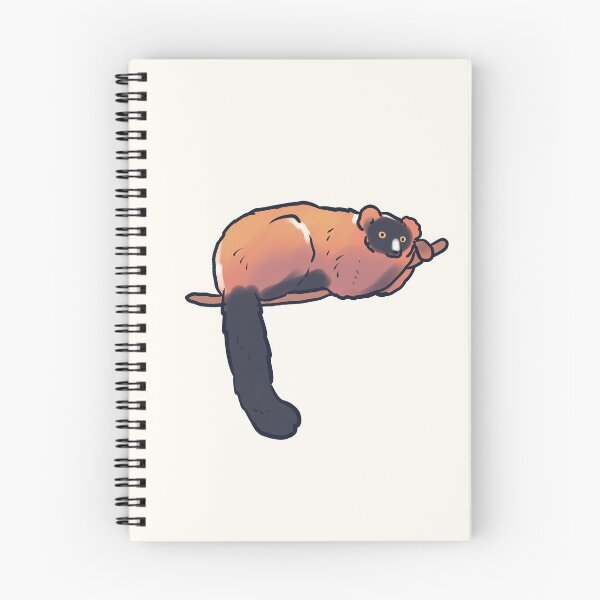 Item preview, Cartoon red ruffed lemur  designed and sold by Mayarart.