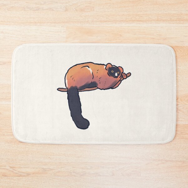 Item preview, Cartoon red ruffed lemur  designed and sold by Mayarart.