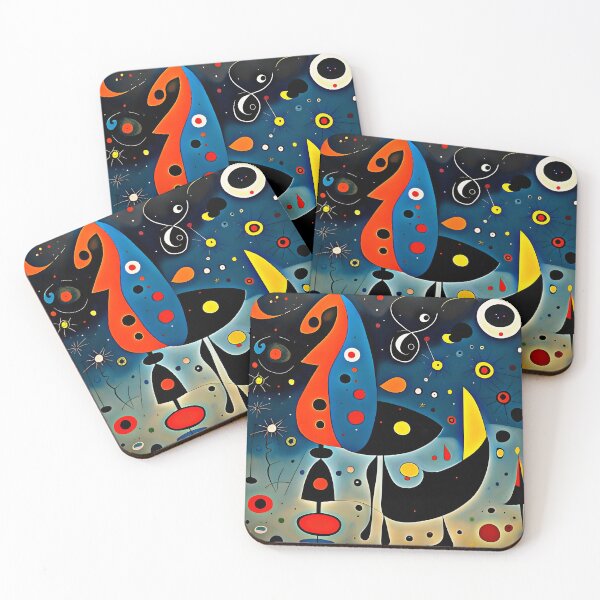 Item preview, Miró Inspired Abstract Surrealist Art  designed and sold by Sizani.