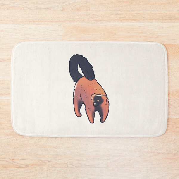 Item preview, red ruffed lemur art designed and sold by Mayarart.
