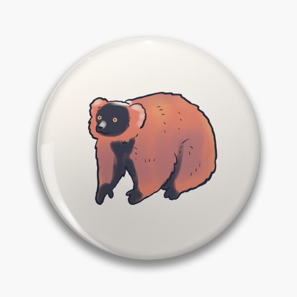 Item preview, red ruffed lemur art designed and sold by Mayarart.