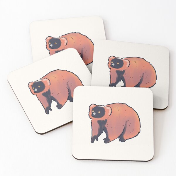 Item preview, red ruffed lemur art designed and sold by Mayarart.