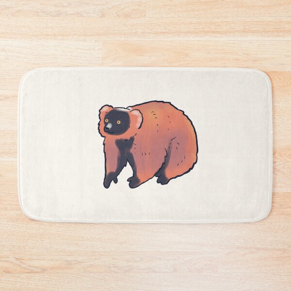 Item preview, red ruffed lemur art designed and sold by Mayarart.
