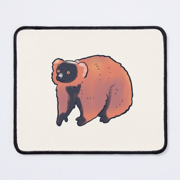 Item preview, red ruffed lemur art designed and sold by Mayarart.