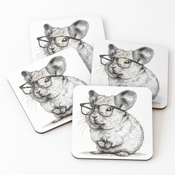 Item preview, Scholarly Tidbits - Whimsical Pika Scholar Illustration designed and sold by ElegantQuirk.
