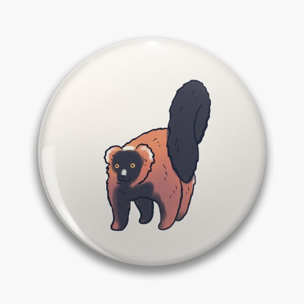 Item preview, red ruffed lemur art designed and sold by Mayarart.