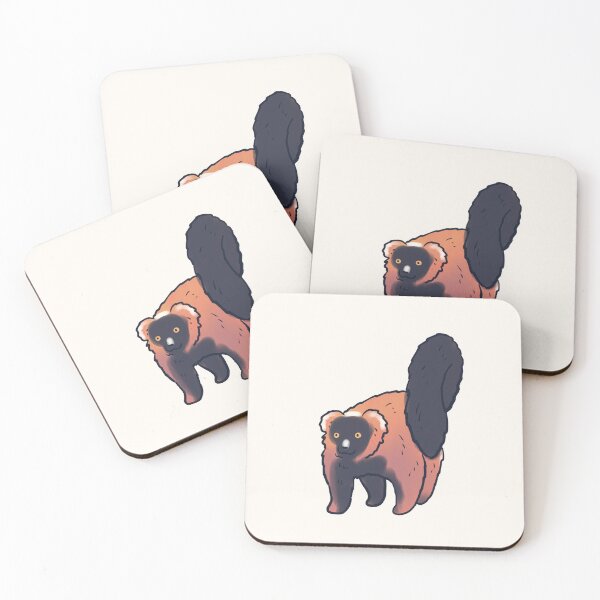 Item preview, red ruffed lemur art designed and sold by Mayarart.