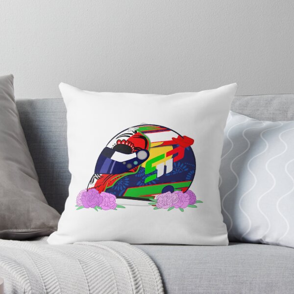 Aperçu de l'œuvre Casque de Sergio Perez Mexique 2022 avec fleurs créée et vendue par OriDraws.