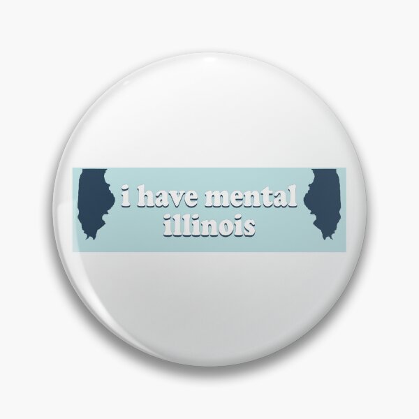 Item preview, I Have Mental Illinois Funny Bumper designed and sold by fanky-bumper.