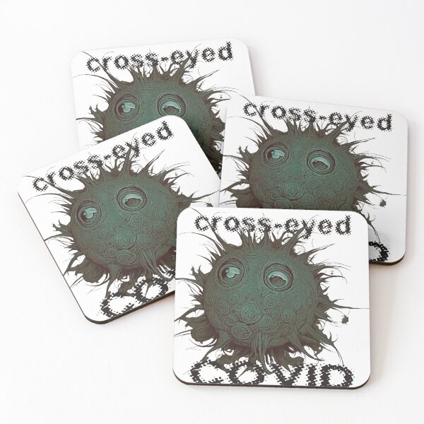 Item preview, Cross-eyed COVID designed and sold by Attic-Junk.