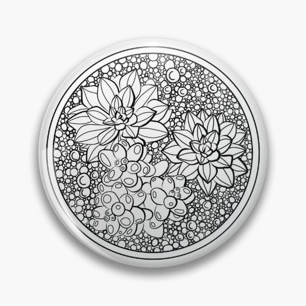 Item preview, Succulent in coloring pot 6 designed and sold by Azyrielle.