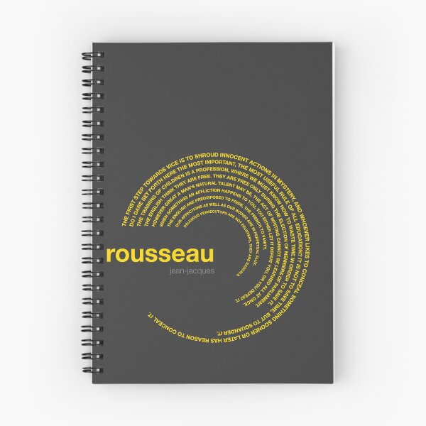 Item preview, Jean-jacques Rousseau famous quotes poster [gold] designed and sold by CMYKStudio.