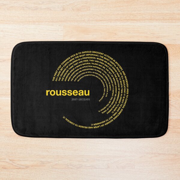 Item preview, Jean-jacques Rousseau famous quotes poster [gold] designed and sold by CMYKStudio.