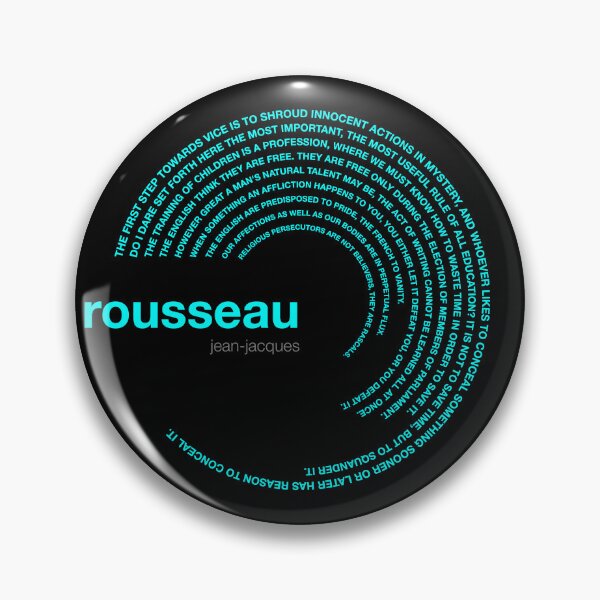 Artikelvorschau, Poster mit berühmten Zitaten von Jean-Jacques Rousseau [aqua] entworfen und verkauft von CMYKStudio.