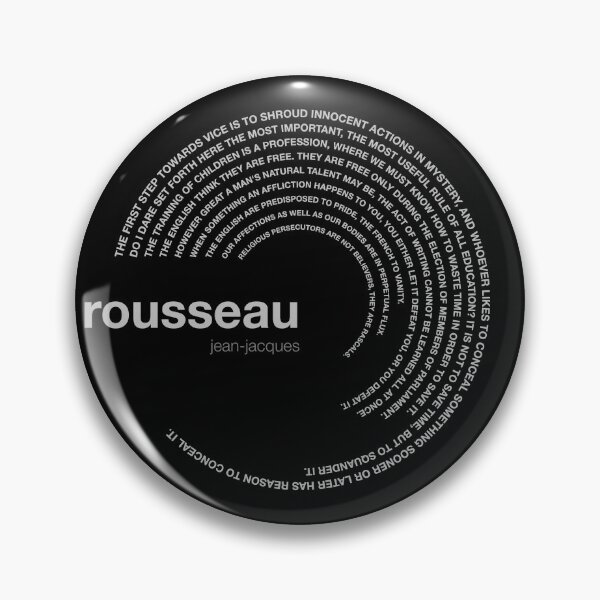 Artikelvorschau, Poster mit berühmten Zitaten von Jean-Jacques Rousseau [Silber] entworfen und verkauft von CMYKStudio.