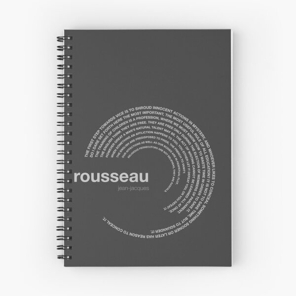 Item preview, Jean-jacques Rousseau famous quotes poster [silver] designed and sold by CMYKStudio.