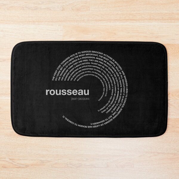 Item preview, Jean-jacques Rousseau famous quotes poster [silver] designed and sold by CMYKStudio.