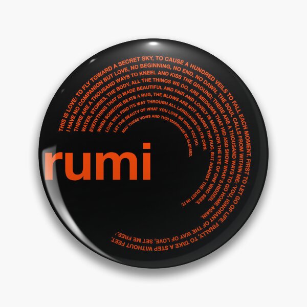 Artikelvorschau, Poster mit berühmten Zitaten von Rumi [orangerot] entworfen und verkauft von CMYKStudio.
