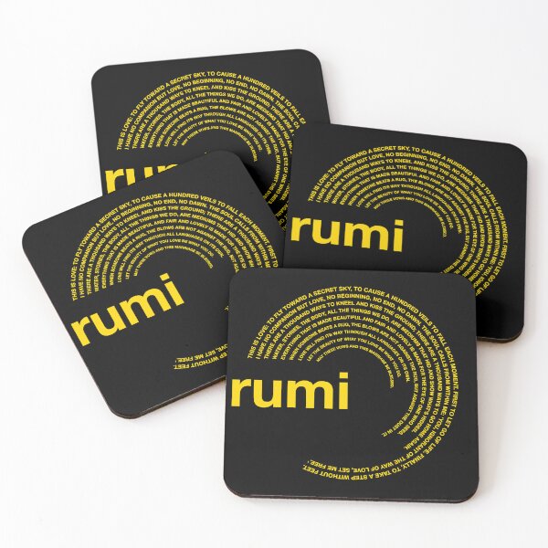 Item preview,  Rumi famous quotes poster [gold] designed and sold by CMYKStudio.