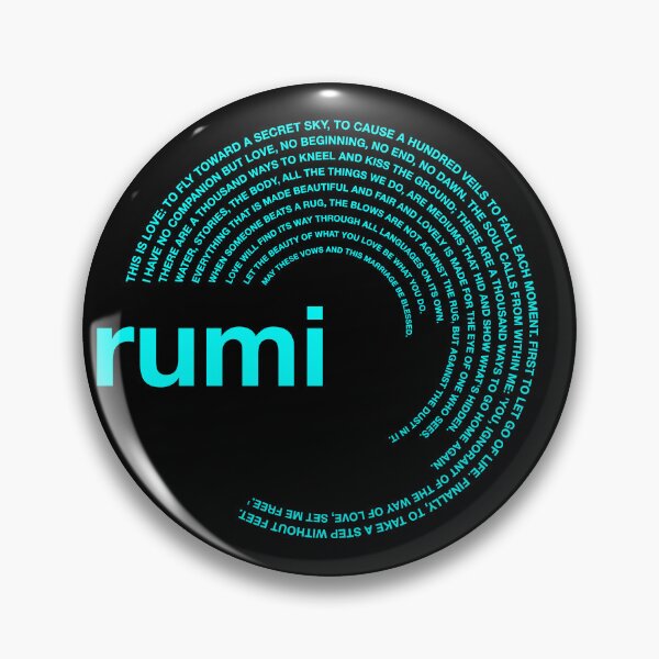 Artikelvorschau, Poster mit berühmten Zitaten von Rumi [aqua] entworfen und verkauft von CMYKStudio.