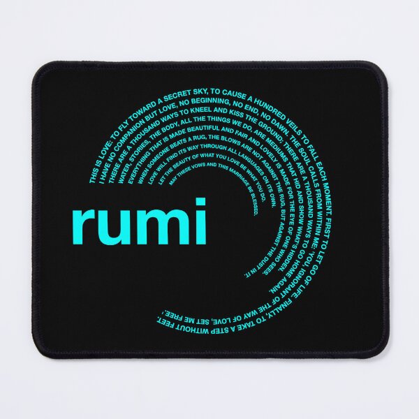 Item preview,  Póster de citas famosas de Rumi [aqua] designed and sold by CMYKStudio.