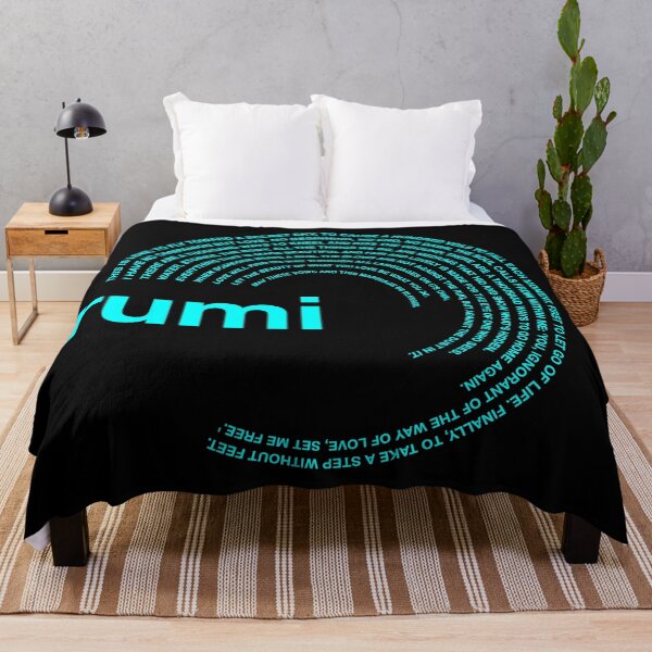 Item preview,  Rumi famous quotes poster [aqua] designed and sold by CMYKStudio.