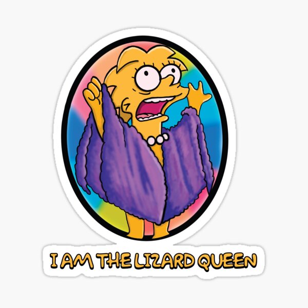 Vista previa del artículo con la obra «yo soy la reina lagarto», diseñado y vendido por shanemuir5.