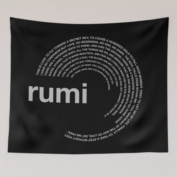 Item preview,  Rumi famous quotes poster [silver] designed and sold by CMYKStudio.