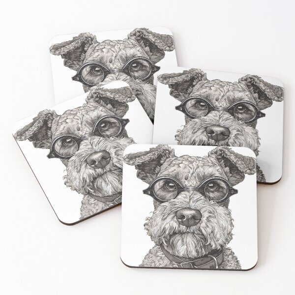 Item preview, Scholarly Schnauzer - Canine Intellectual Portrait designed and sold by ElegantQuirk.