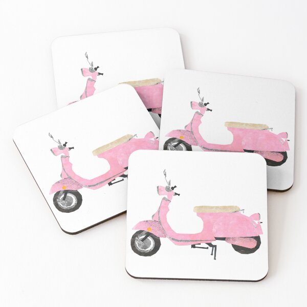 Item preview, Pink moped designed and sold by BabbanGaelg.